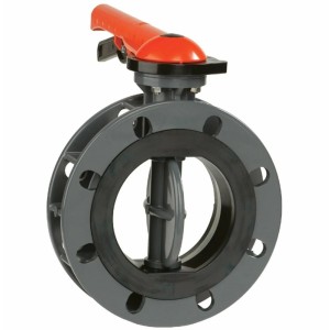 Затвор дисковый ПВХ Butterfly Valve Ду150 Ру10 межфланцевый в Курске